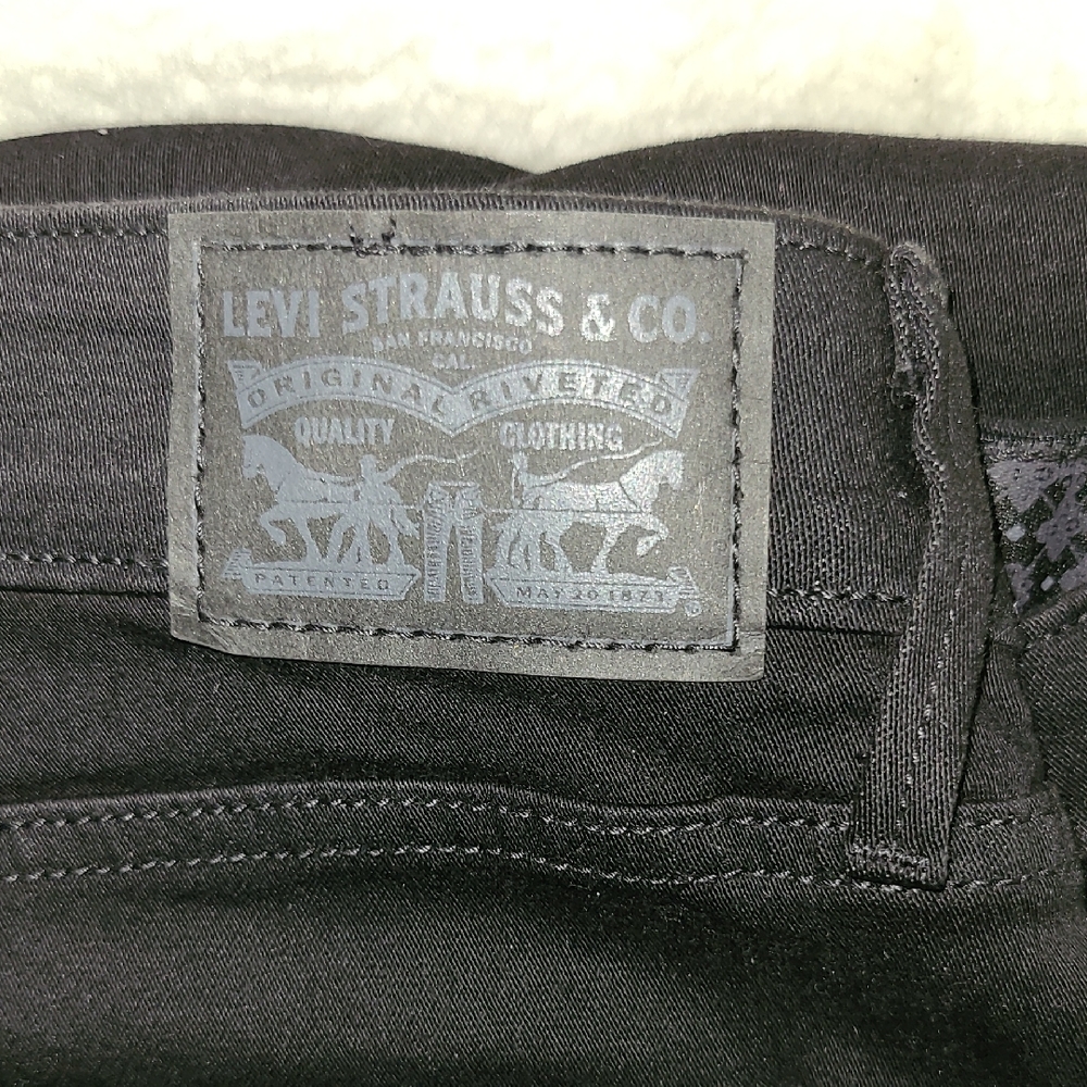 Levi's Men's Dark Black Jeans